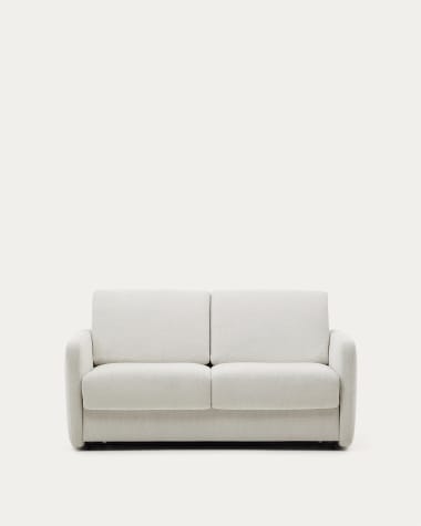 Nuala pearl-coloured 2-seater sofa bed, 184 cm