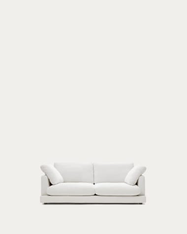 3θ καναπές Gala, λευκό, 210 cm