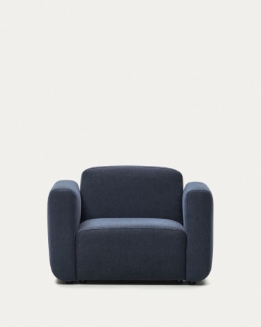 Moduł fotel Neom z niebieskiej tkaniny