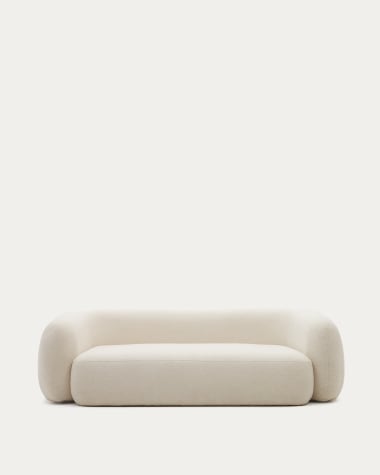 Martina 3-seater sofa in off-white bouclé 246 cm