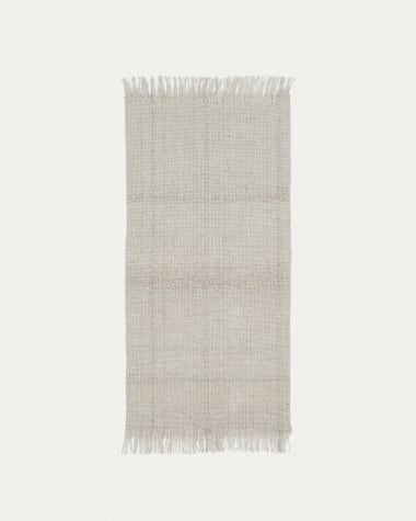 Tapis Fornells en laine et coton 70 x 140 cm