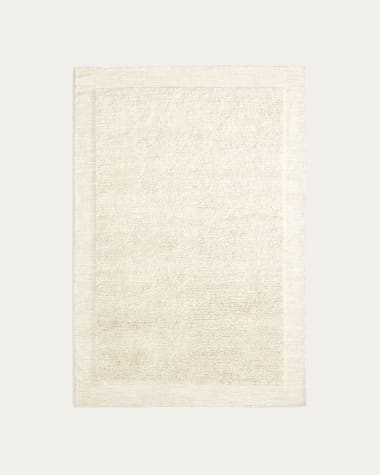 Tappeto Marely in lana bianco 160 x 230 cm