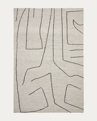 Beżowy dywan Spati z wełny 200 x 300 cm