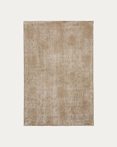 Susi Teppich aus Wolle und Bambusviskose grün 160 x 230 cm