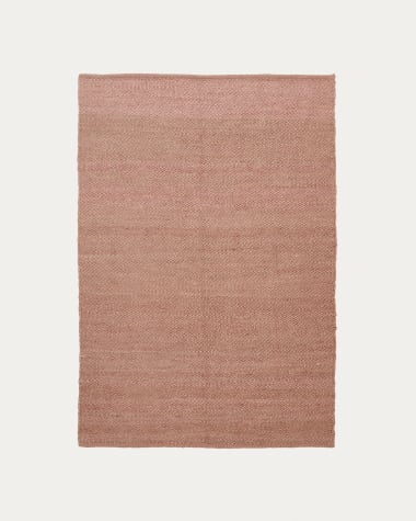 Różowy dywan Sallova z juty 160 x 230 cm