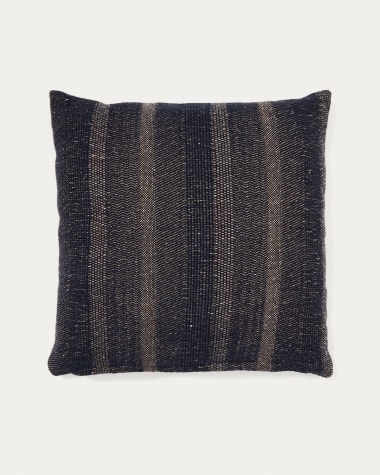 Poszewka na poduszkę Sunta z bawełny w ciemnoniebieskie paski 50 x 50 cm