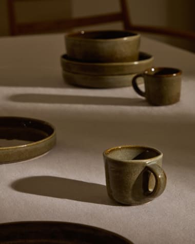 Tazza Serni in ceramica marrone