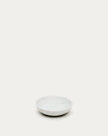 Ecin small, white marble serving plate