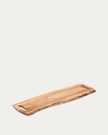 Grande planche de service Zeun en bois d’acacia FSC 100 %.