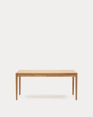 Tavolo allungabile Lenon con impiallacciatura e legno massiccio di rovere FSC MIX Credit naturale 160 (240) x 90 cm