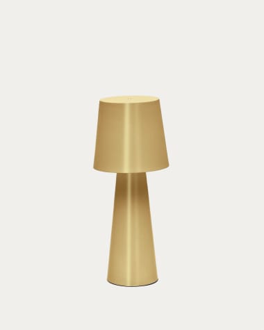 Arenys Tischlampe groß aus Metall mit goldener Lackierung