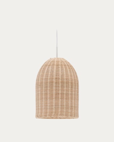 Paralume per lampada da soffitto Druciana di rattan con finitura naturale Ø 25 cm