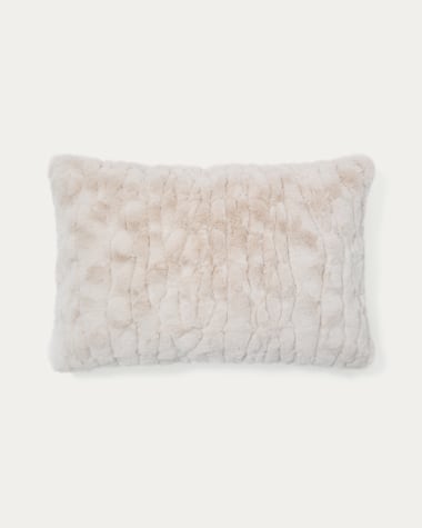 Eyra jaquard furry cushion cover, 40 x 60 cm