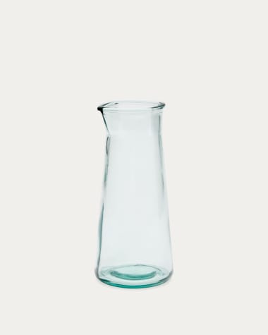 Pichet Izai en verre recyclé transparent