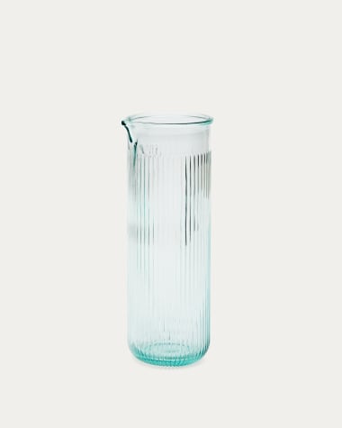 Milma transparent recycled glass jug
