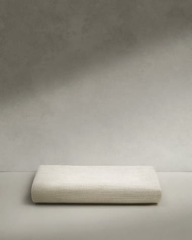 Cover for the Macaret bench in beige chenille