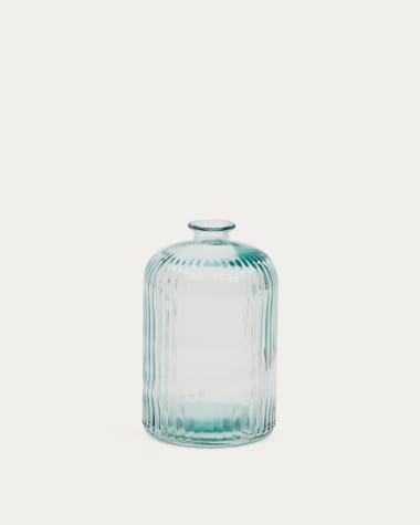 Large Marba bottle made of transparent recycled glass