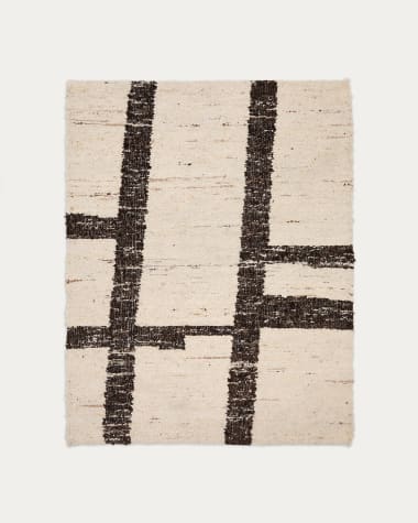 Hadin black and white rug, 160 x 230 cm