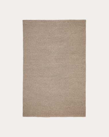 Tapis Galinda en fibres synthétiques taupe 160 x 230 cm