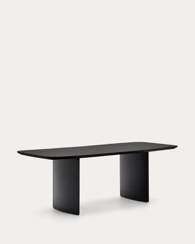 Mesa Litto DM lacado negro 200 x 100 cm