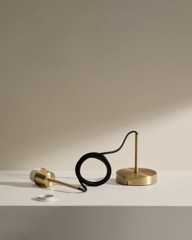 Fulvia Fassung für Deckenlampe aus Metall mit Finish in Gold