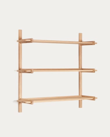 Étagère modulable Sitra 3 étagères bois de chêne finition naturelle 110 cm FSC Mix Credit