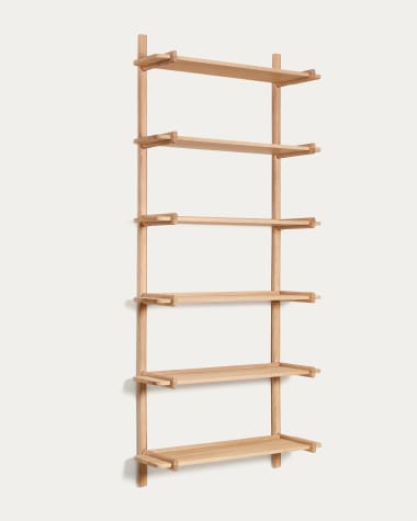 Étagère modulable Sitra 6 étagères en bois de chêne finition naturelle 90cm FSC Mix Credit