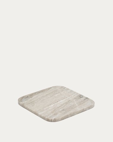 Nesa beige marble serving tray