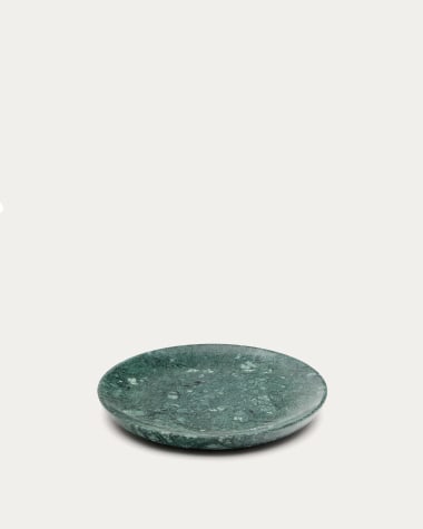 Ecin medium-sized, green marble serving plate