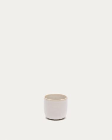 Low white ceramic Uilo cup