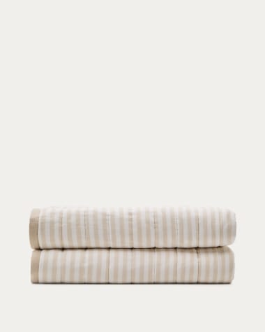 Sini beige bedspread made of 100% organic cotton for 70 cm and 90 cm beds