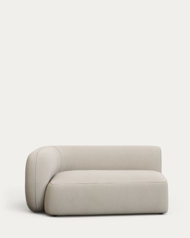 Asymmetrical Divan left Sofa Martina Chenille Ecru