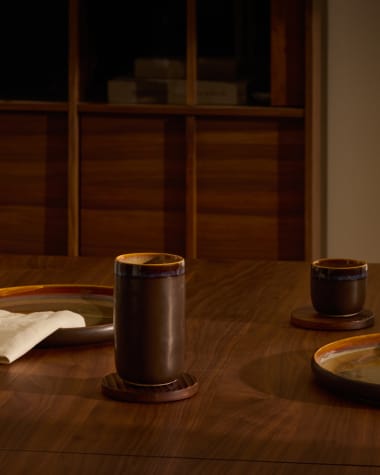 Brown ceramic Uilo tall cup