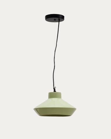 Portol green ceramic ceiling lamp