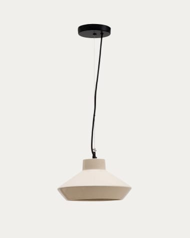 Portol beige ceramic ceiling lamp