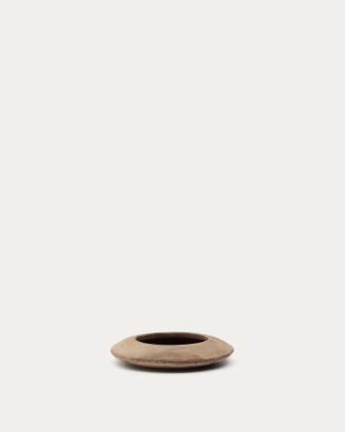 Fioriera Rivor in terracotta con finitura in tono naturale Ø 36 cm