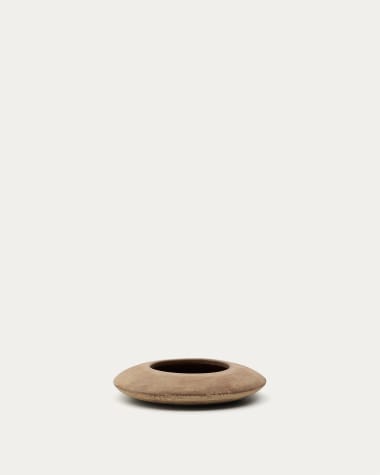 Fioriera Rivor in terracotta con finitura in tono naturale Ø 50 cm