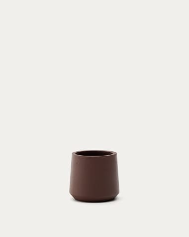 Fioriera Calun in cemento bordeaux Ø 32 cm