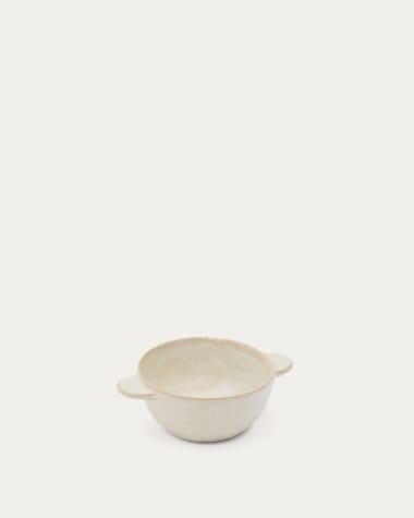 Zunel beige ceramic bowl