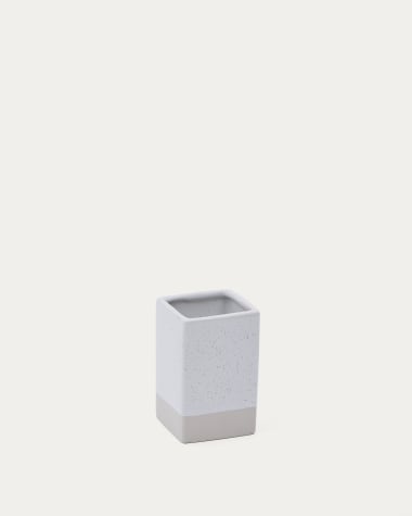 Portaspazzolino Careli in gres beige