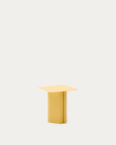 Beistelltisch Arvin aus Eisen in Gelb 42 x 42 cm