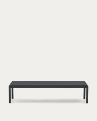 Table basse Sorells en aluminium gris 63 x 144,6 cm