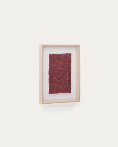 Durkan maroon picture on recycled paper 30 x 40cm
