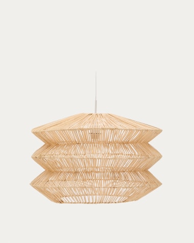 Dakit ceiling lamp shade in X with light finish 60 x 40cm