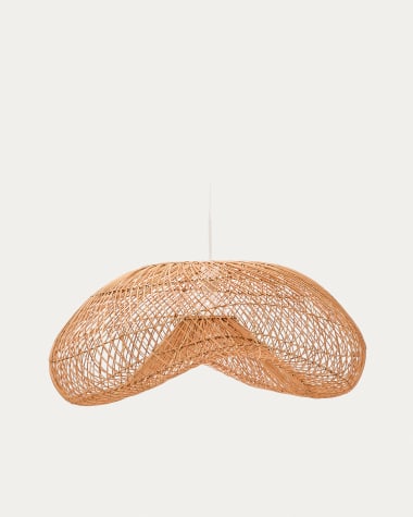 Isora rattan ceiling lamp shade with natural finish 81 x 56cm