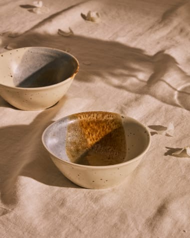 Small multicoloured ceramic Miglo bowl