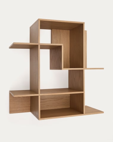 Modularregal Ina aus Eichenfurnier mit Finish in natürlichem Farbton 80 x 80 cm FSC 100%