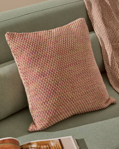 Milianne multicoloured jacquard cotton cushion cover, 50 x 50 cm