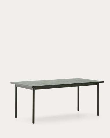 Τραπέζι outdoor Maurina από γαλβανισμένο ατσάλι και πράσινα πλακάκια 223 x 101 εκ.