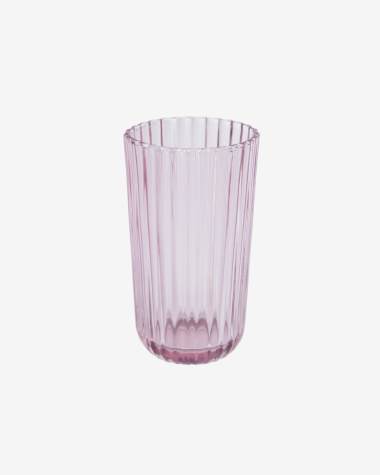 Savelia large light pink glass